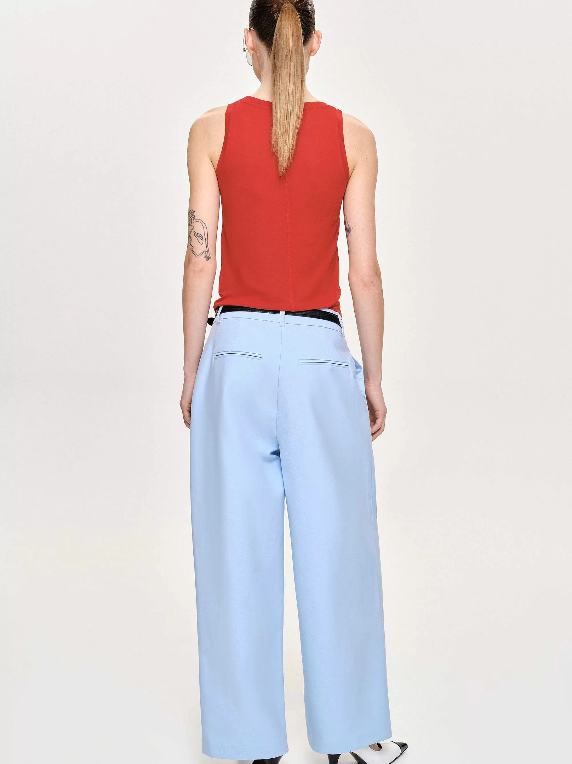 Frauen Source Unknown Biesenhose Mit Weitem Bein, Eisblau