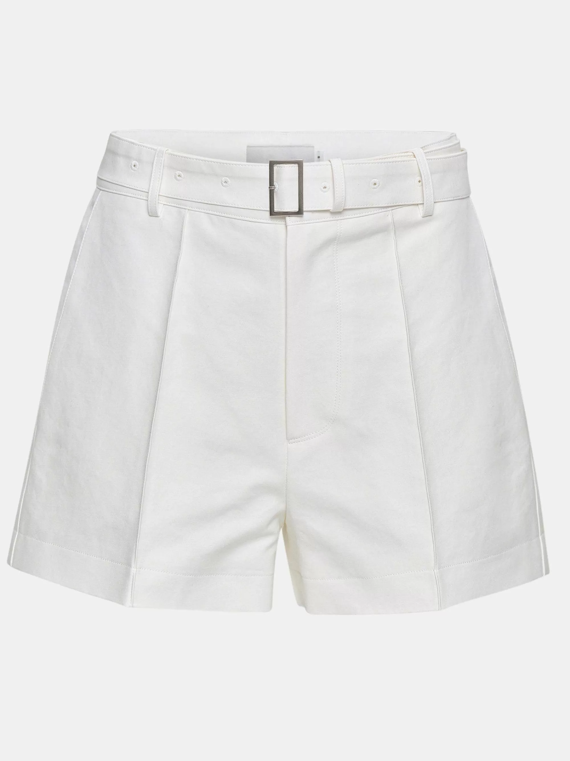 Frauen Source Unknown Breite Shorts Mit Gurtel, Weis