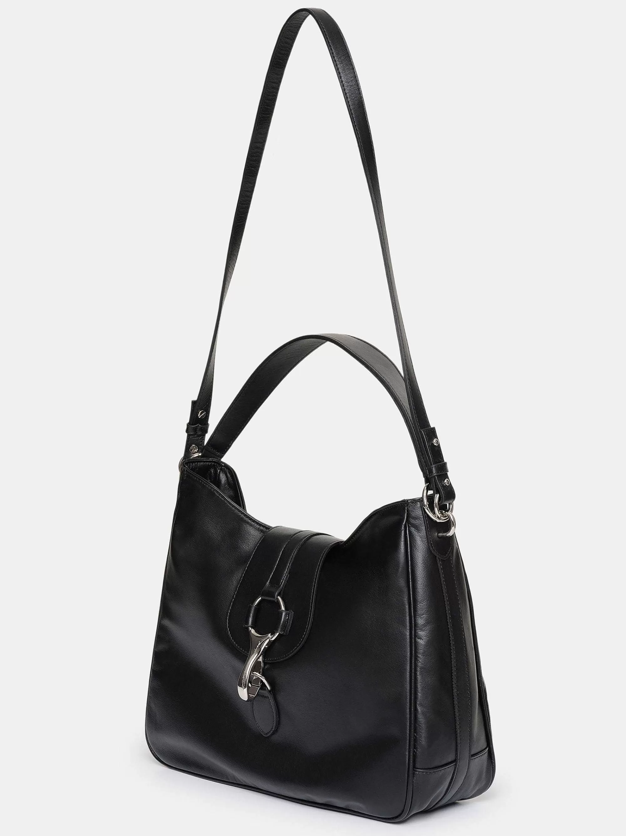 Frauen Source Unknown Hobo-Tasche Aus Leder, Schwarz