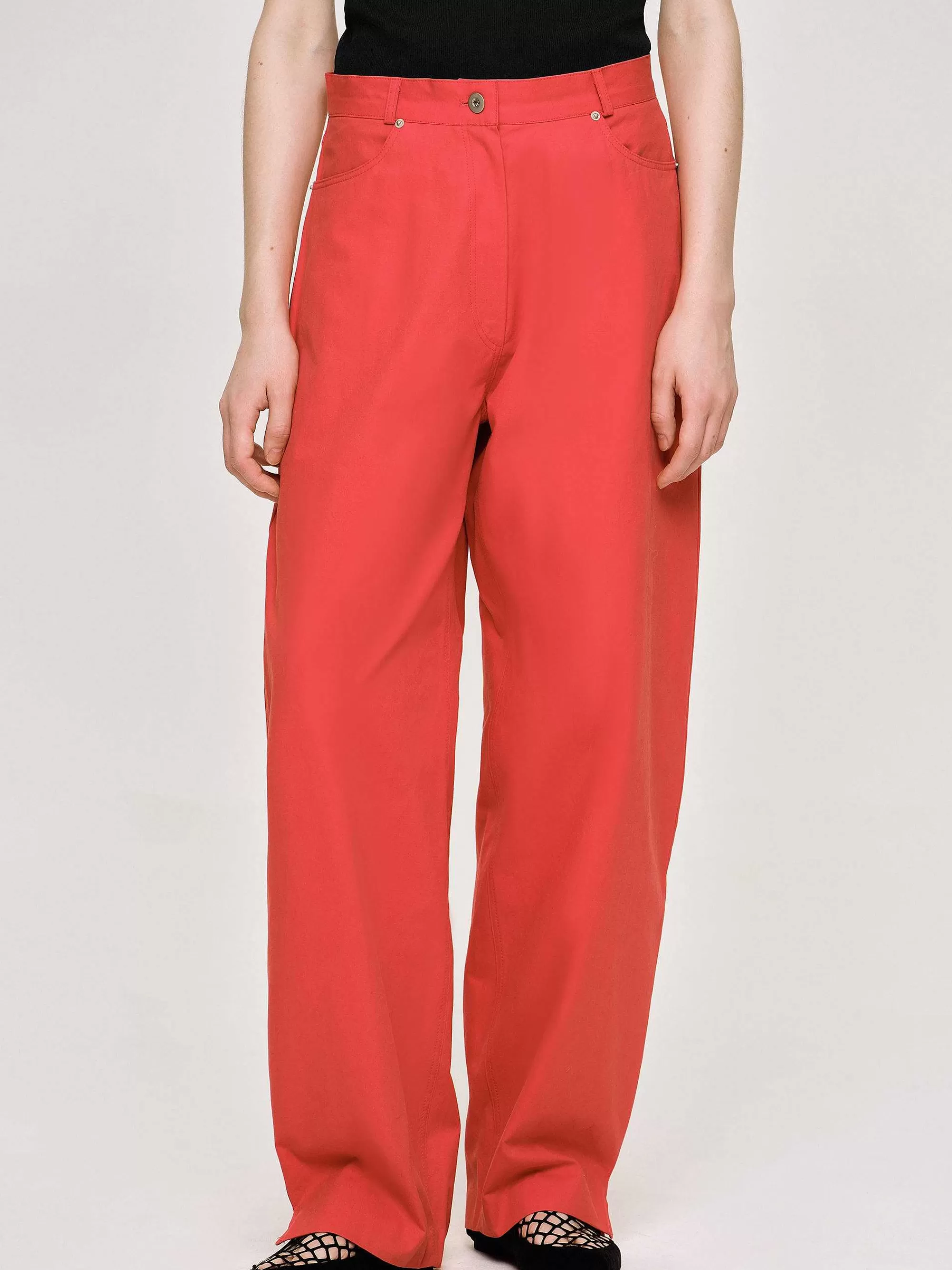 Frauen Source Unknown Hose Mit Weitem Bein, Rot