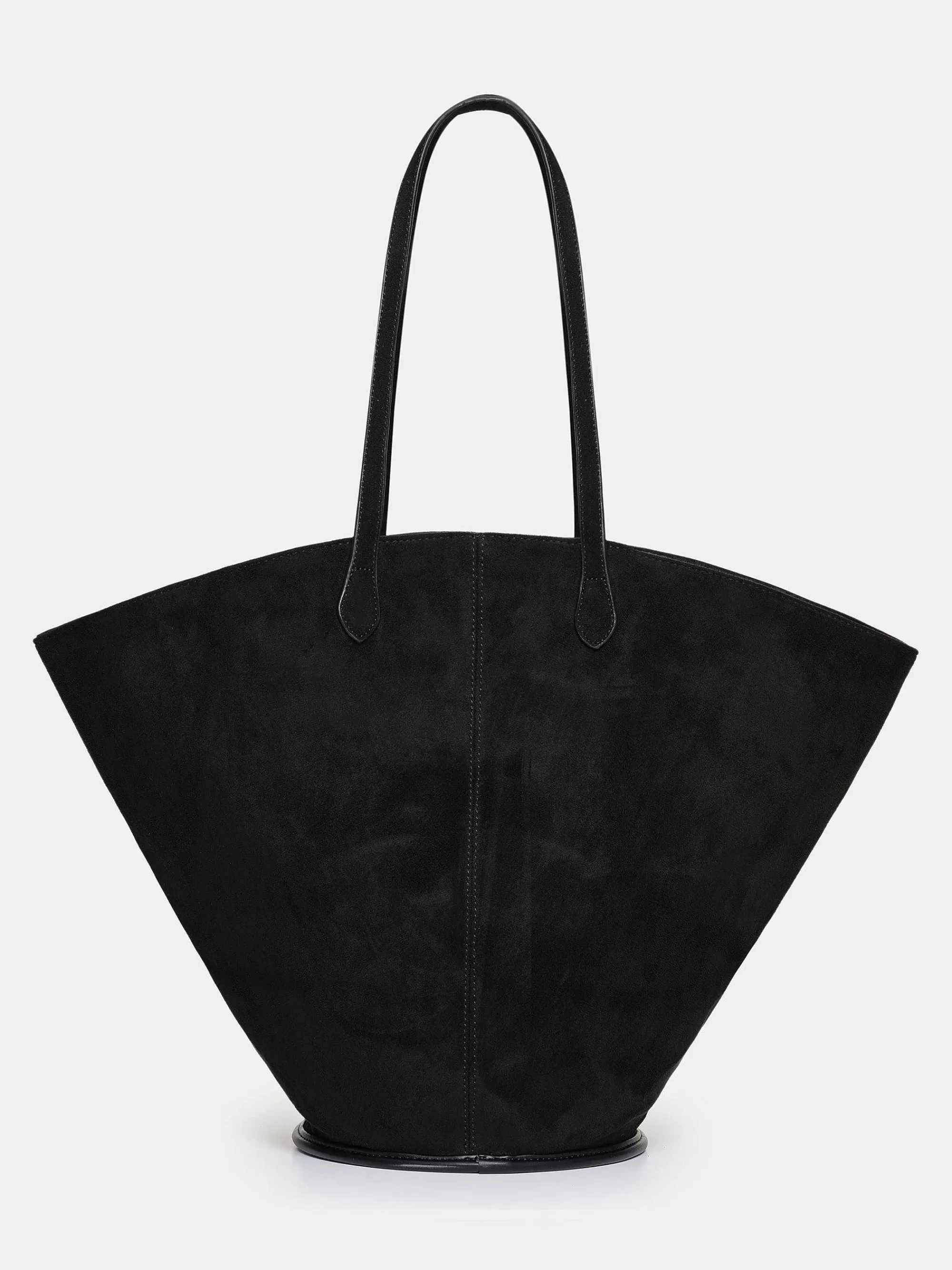 Frauen Source Unknown Mittelgrose Wildledertasche, Schwarz