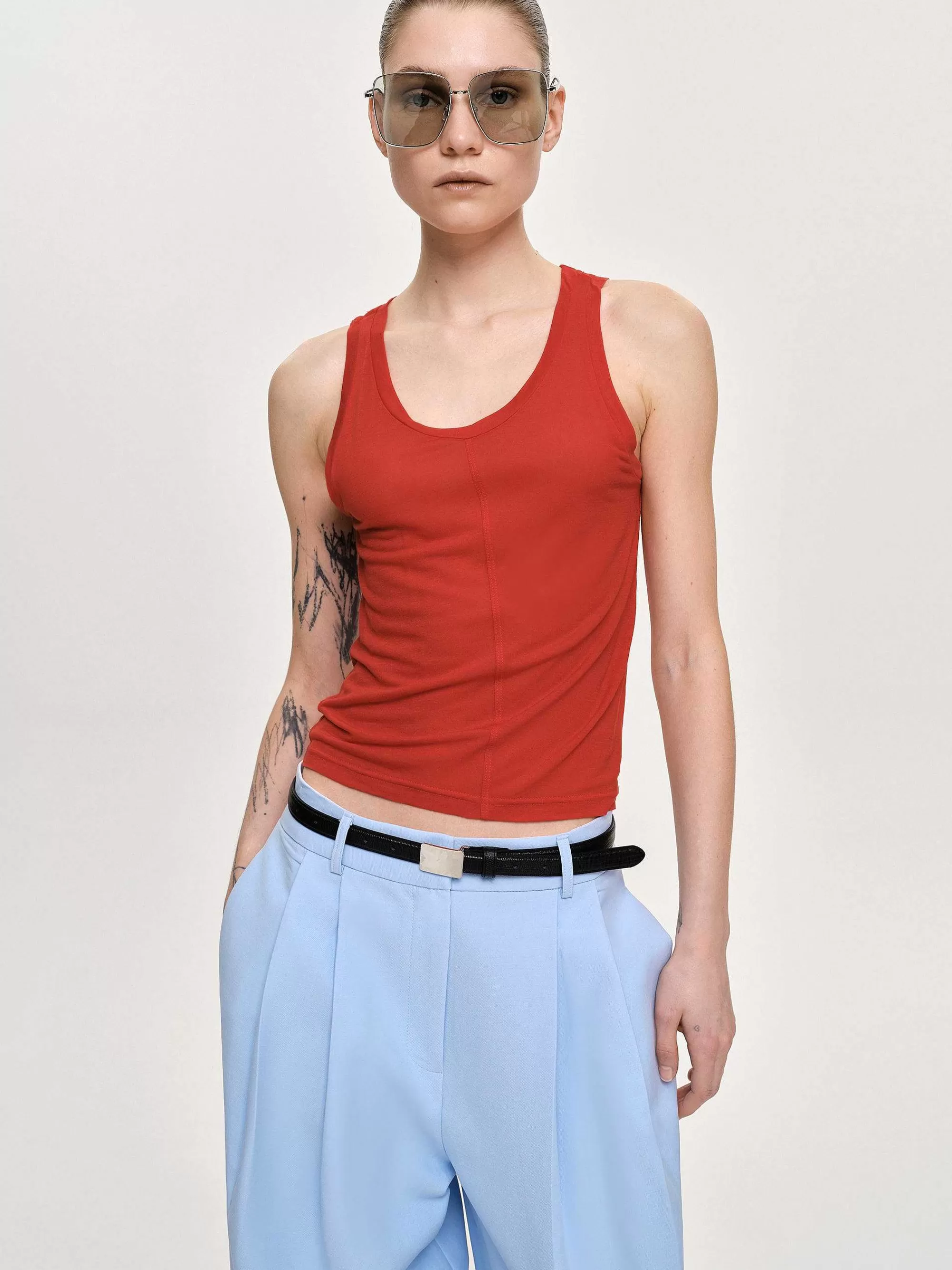 Frauen Source Unknown Tancel Tanktop, Rot